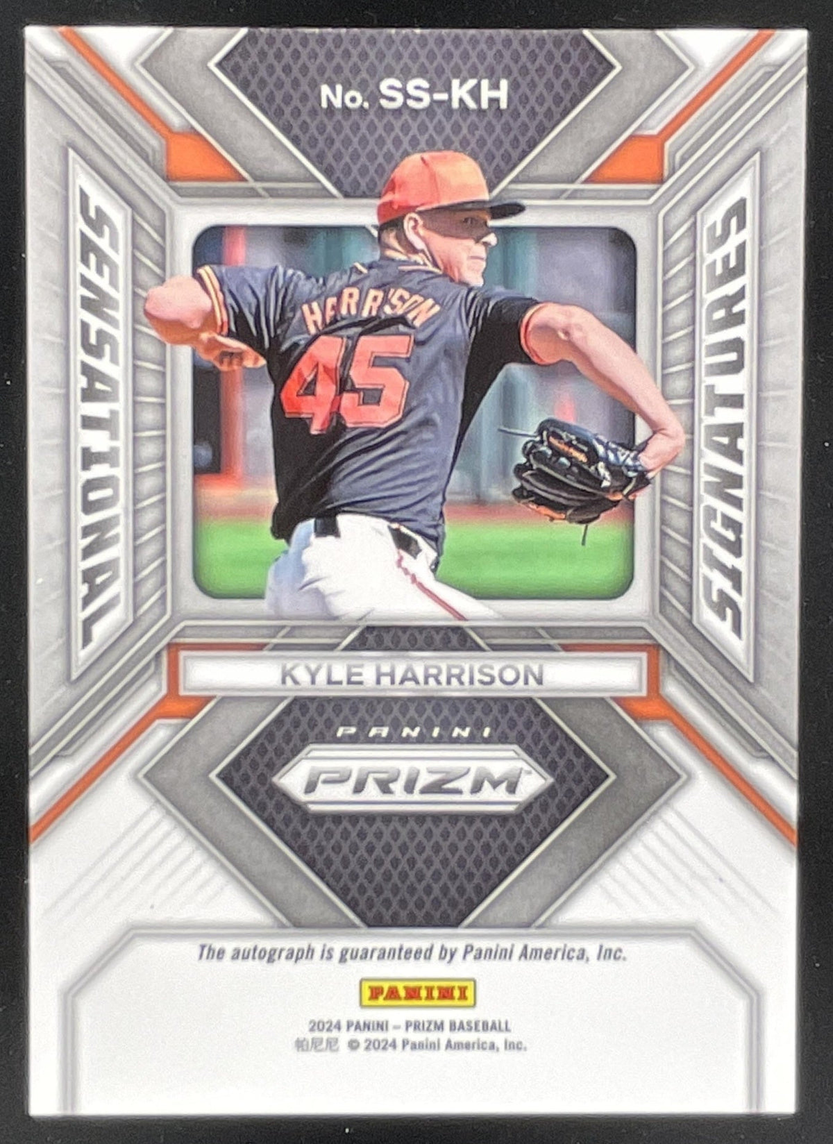 2024 Panini Prizm Sensational Signatures #SS-KH Kyle Harrison RC Auto product image 2, provided for visual reference and