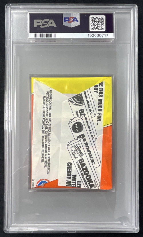 1980 Topps Basketball Sealed Wax Pack PSA 8 product image 2, provided for visual reference and product detail review