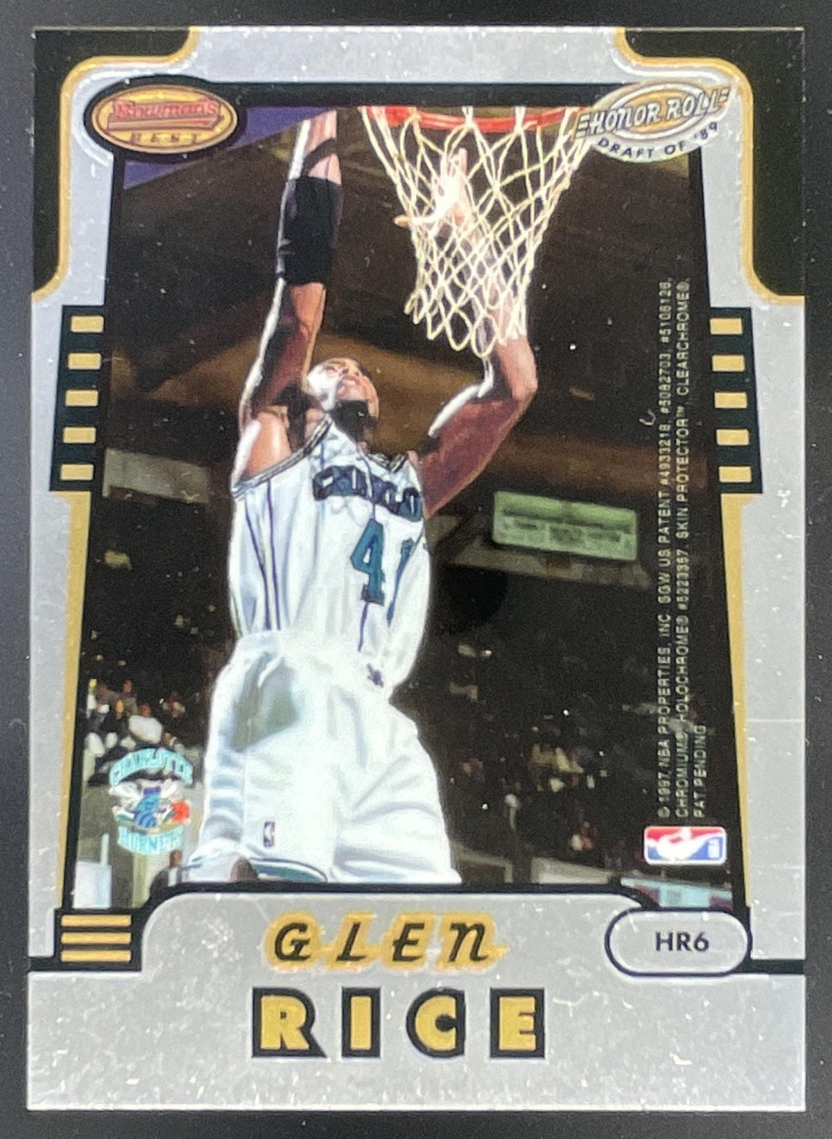 1996-97 Bowman 's Best Honor Roll #HR6 Glen Rice Shawn Kemp product image 2, provided for visual reference and product