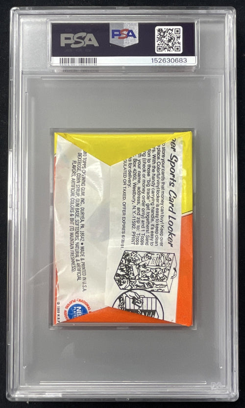1980 Topps Basketball Sealed Wax Pack PSA 9 product image 2, provided for visual reference and product detail review