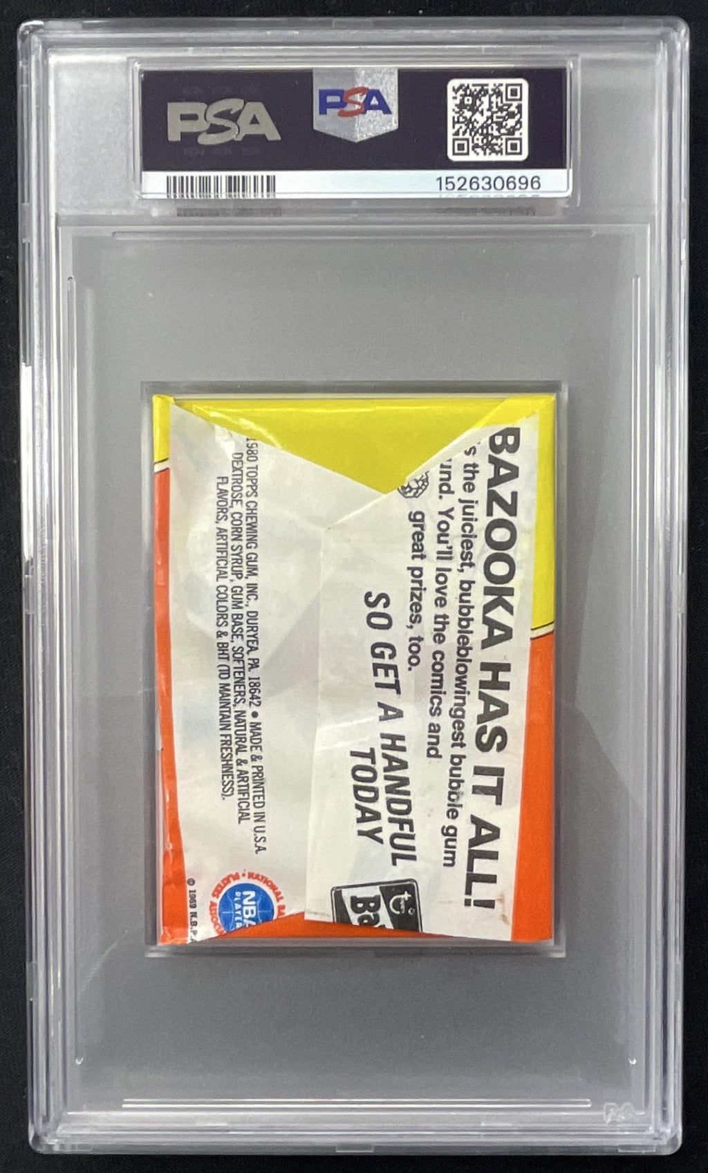 1980 Topps Basketball Sealed Wax Pack PSA 8 product image 2, provided for visual reference and product detail review