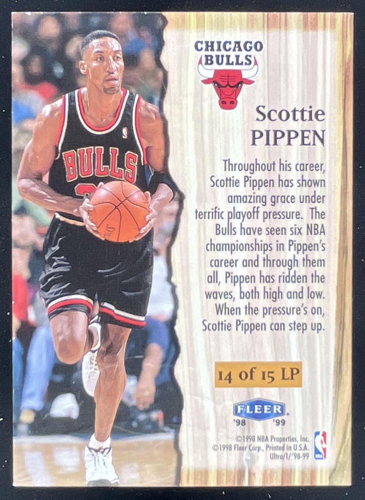 1998-99 Fleer Ultra Leading Performers #14 LP Scottie Pippen product image 2, provided for visual reference and product