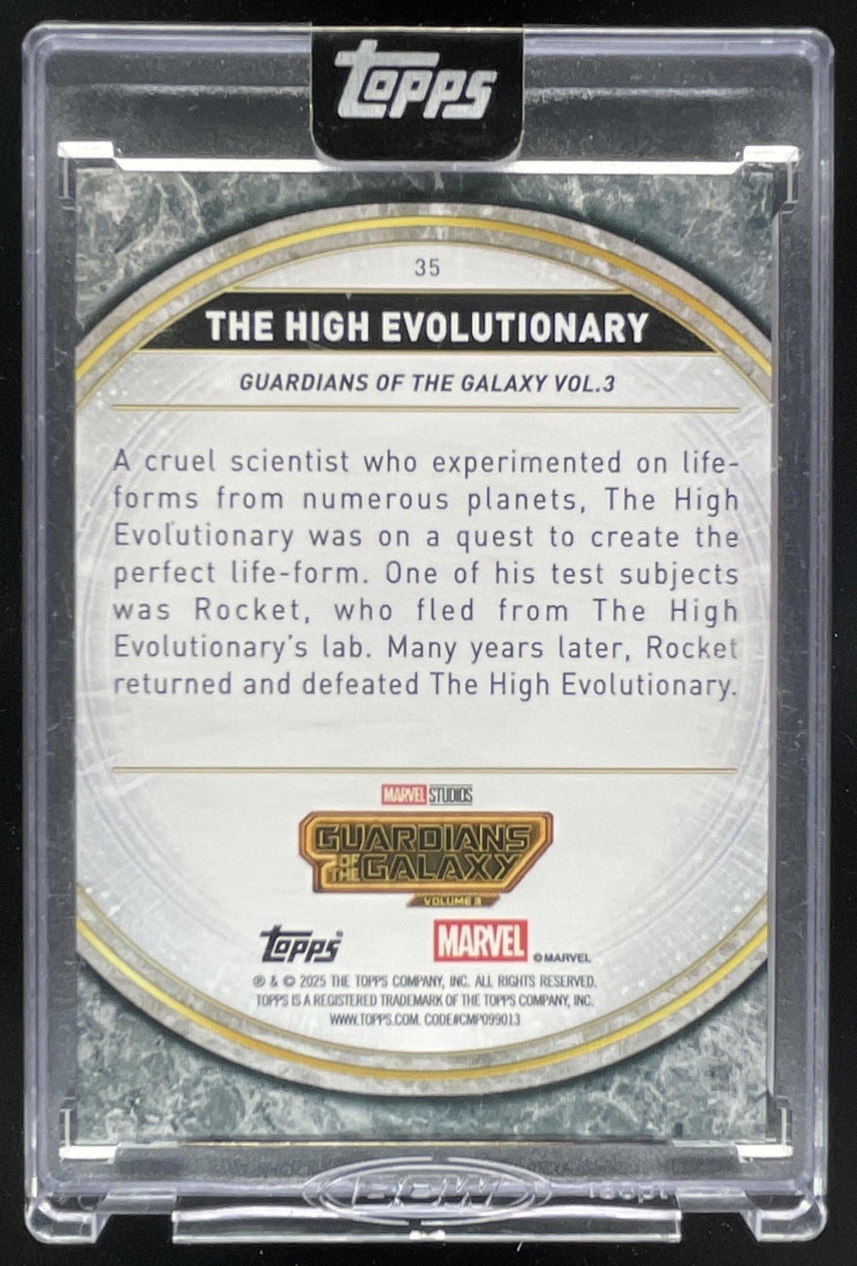 2025 Topps Marvel Collector Marvel Perfection Purple The High Evolutionary /15 product image 2, provided for visual