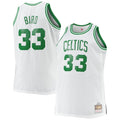 Larry Bird Boston Celtics NBA Mitchell & Ness Men White 1985-86 Hardwood Classics Swingman Jersey product image 1, provided