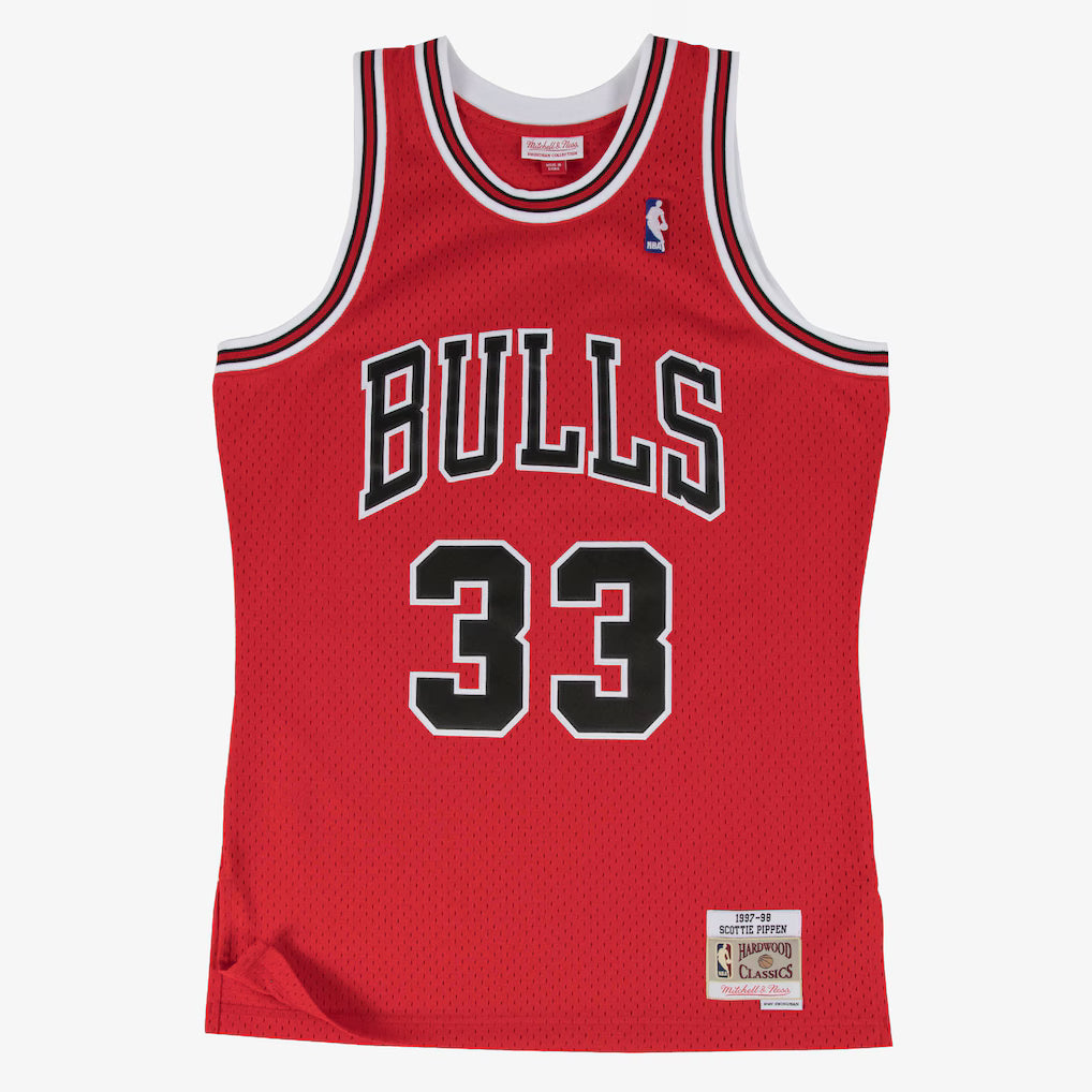 Mens Chicago Bulls Scottie Pippen Mitchell & Ness Red product image 2