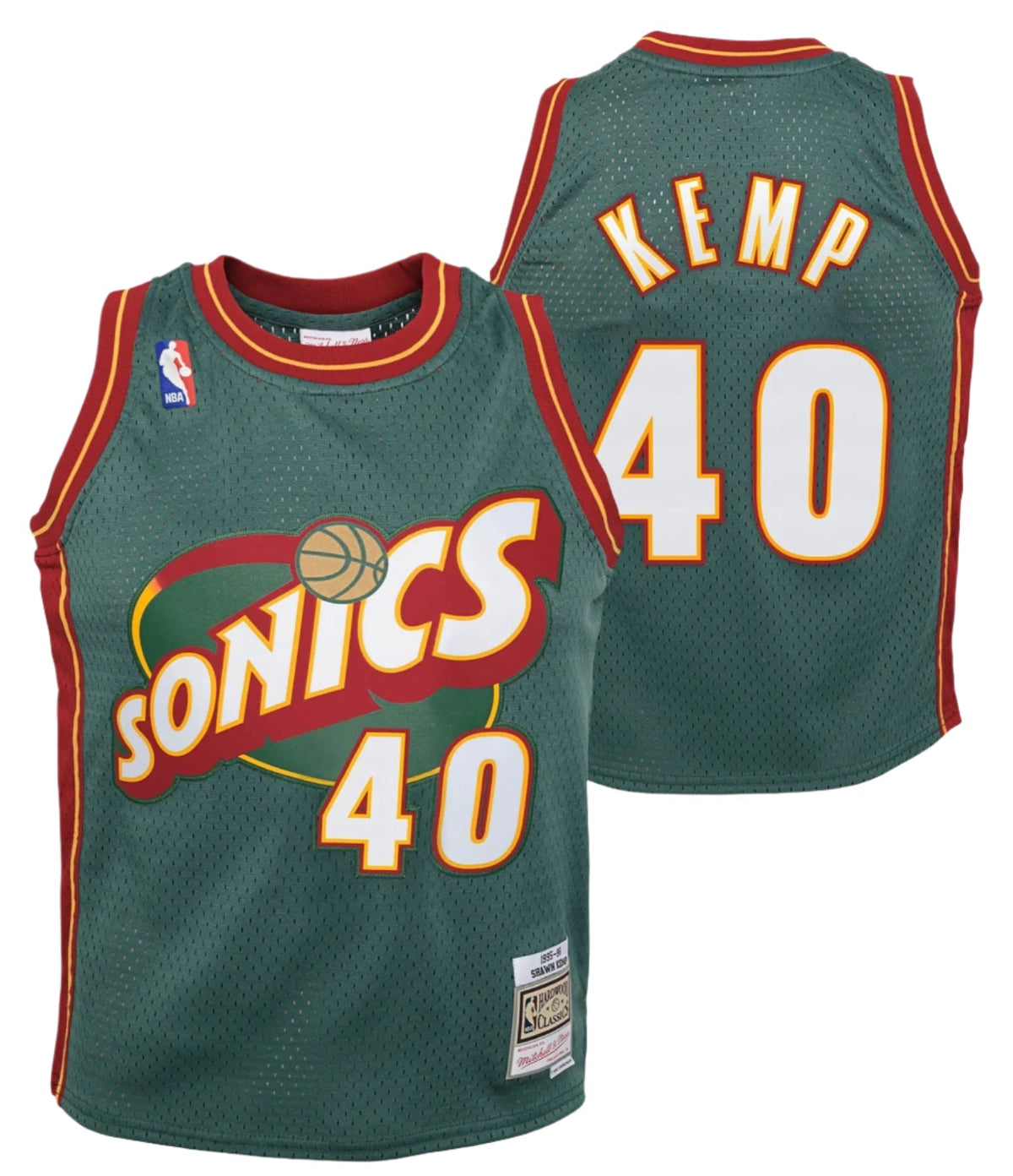 Shawn Kemp Seattle Supersonics Mitchell & Ness 1996-96 product image 1
