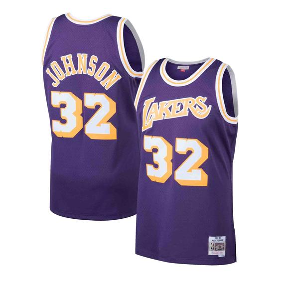Los Angeles Lakers Magic Johnson Purple 1984-85 Hardwood product image 1