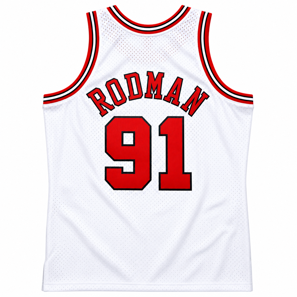 Men's Chicago Bulls Dennis Rodman Mitchell & Ness White product image 1