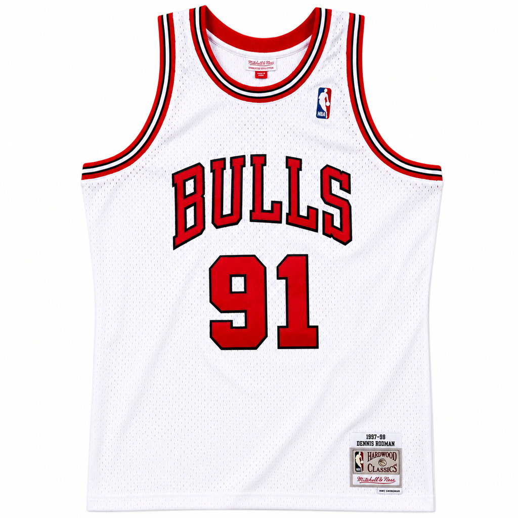 Men's Chicago Bulls Dennis Rodman Mitchell & Ness White product image 2