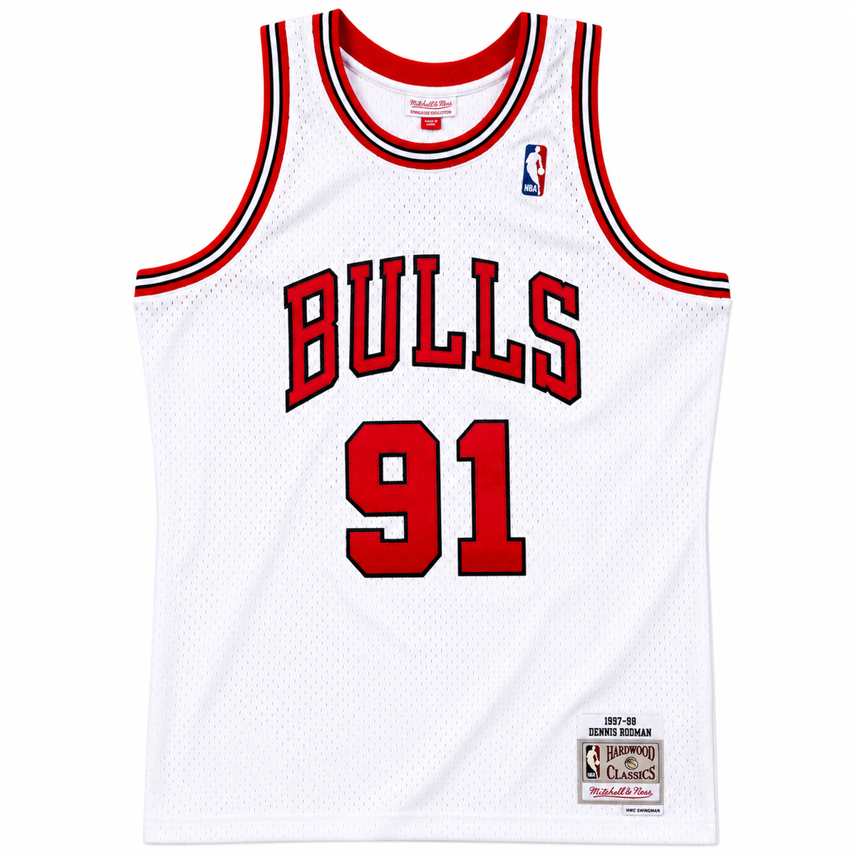 Men's Chicago Bulls Dennis Rodman Mitchell & Ness White product image 2