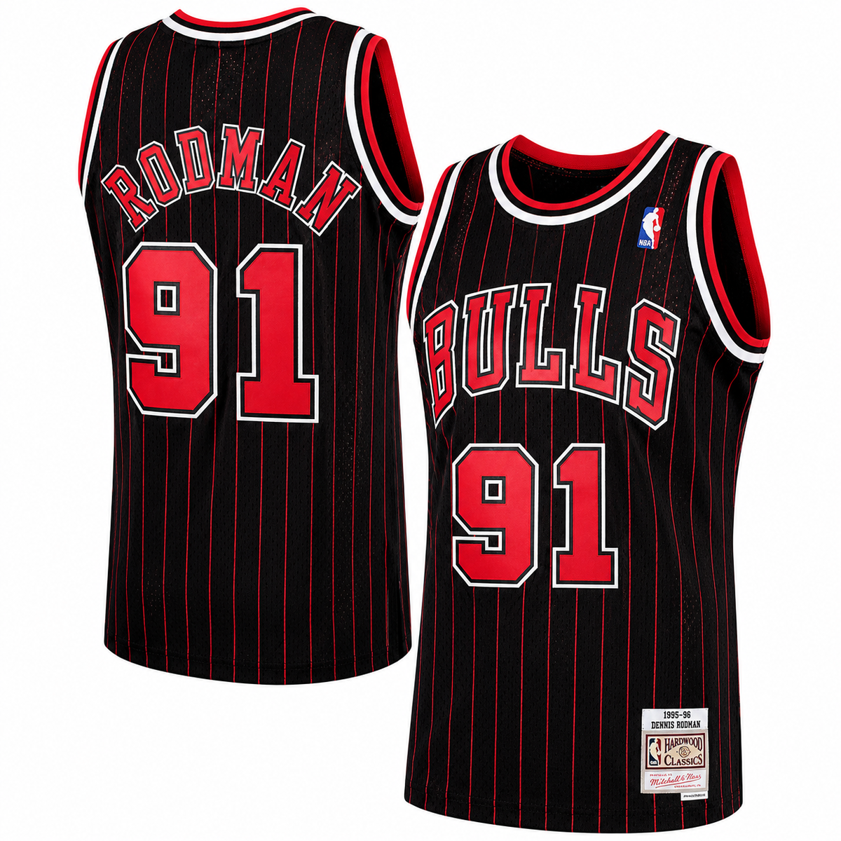 Men's Chicago Bulls Dennis Rodman Mitchell & Ness Black product image 1