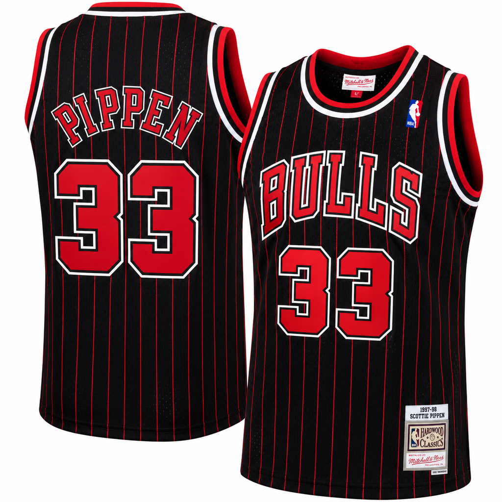 Chicago Bulls Scottie Pippen Mitchell & Ness Black 1995-96 product image 1
