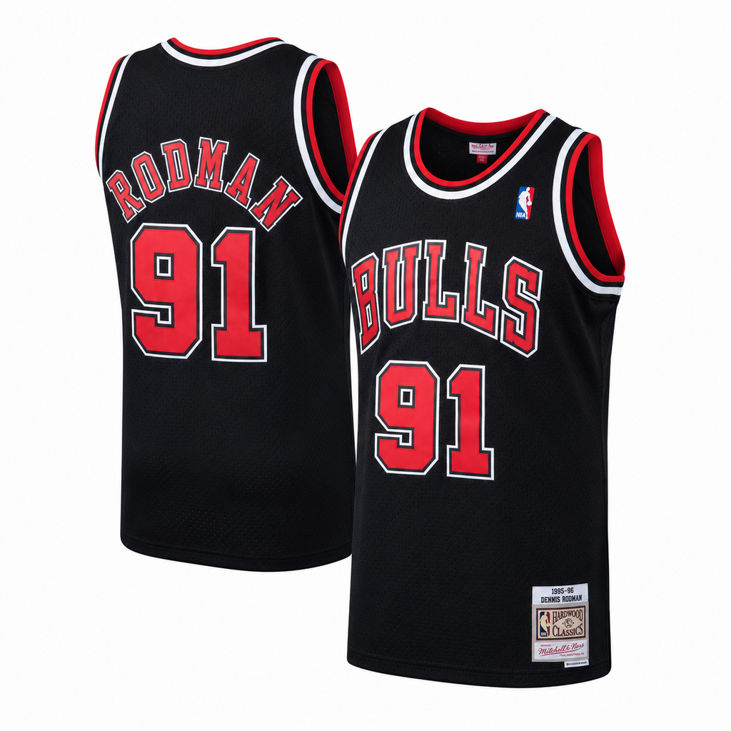 Men's Chicago Bulls Dennis Rodman Mitchell & Ness Black product image 1