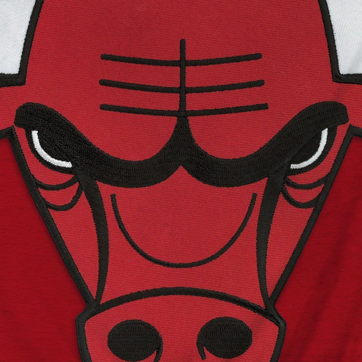 Chicago Bulls NBA Bulletin Men Red Express Twill Logo Hoodie product image 2, provided for visual reference and product