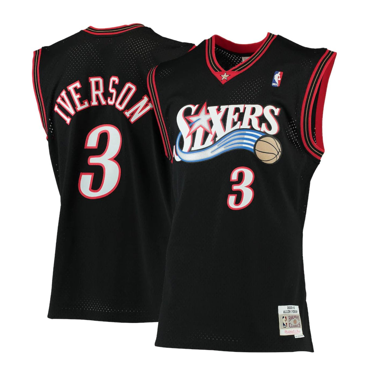 Philadelphia 76ers Allen Iverson Black 2000-01 Hardwood product image 1