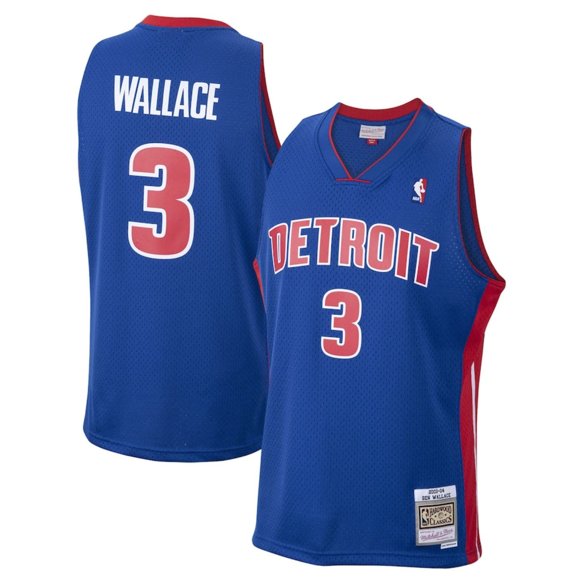 Detroit Pistons Ben Wallace 2003-04 Mitchell & Ness Blue product image 1