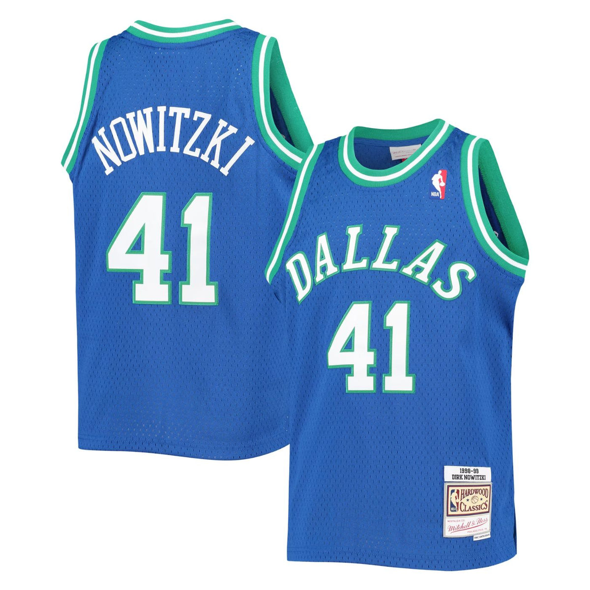 Dallas Mavericks Dirk Nowitzki Navy 1998-99 Hardwood product image 1