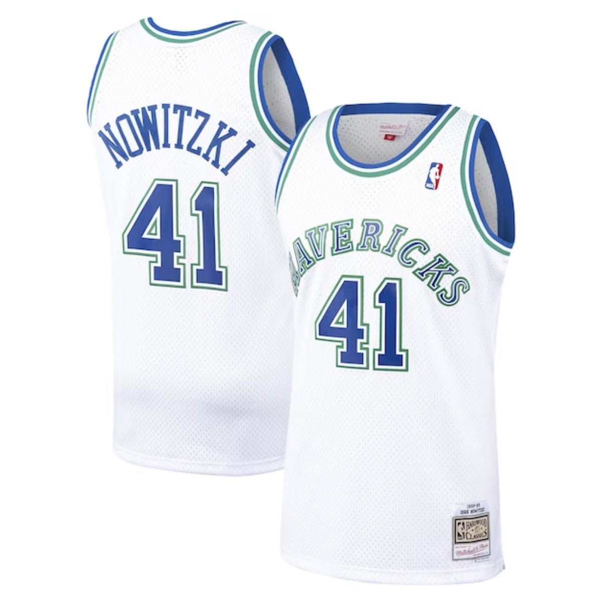 Dallas Mavericks Dirk Nowitzki White 1998-99 Hardwood product image 1