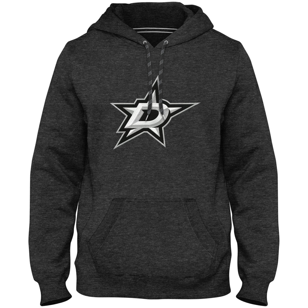 Dallas Stars NHL Bulletin Men Charcoal Express Twill Logo Hoodie product image 1, provided for visual reference and product