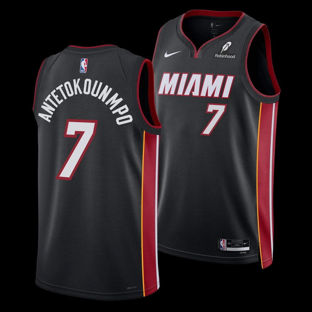 Giannis Antetokounmpo Miami Heat Jersey - Black product image 1