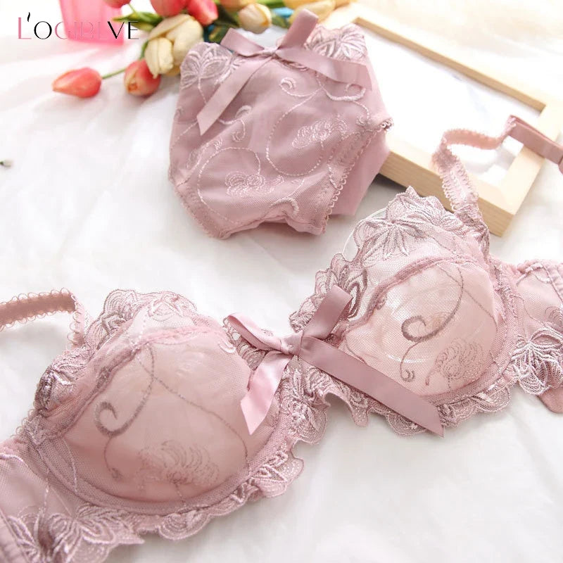 Logirlve Sexy Lingerie Female Push Up Bra Sets Seamless For product image 1