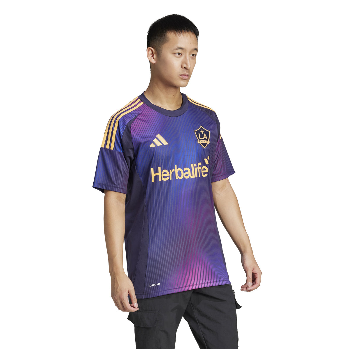 LA Galaxy MLS Adidas Men Purple 2025/26 Away Replica Jersey product image 5, provided for visual reference and product