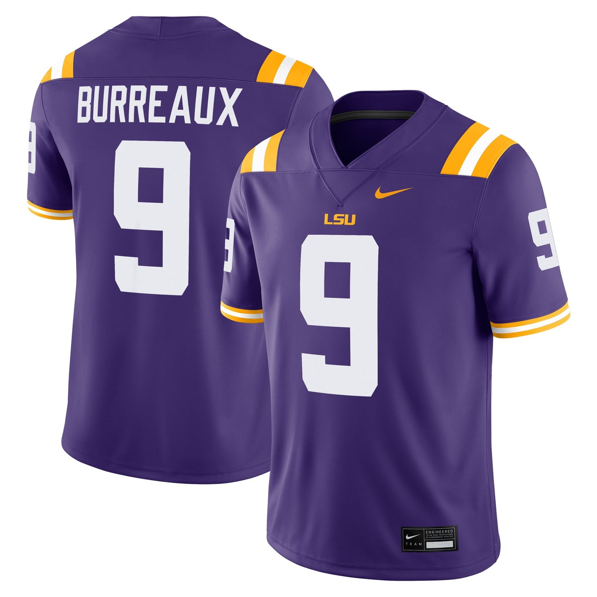 Joe Burreaux LSU Tigers Alumni Jersey - Purple product image 1