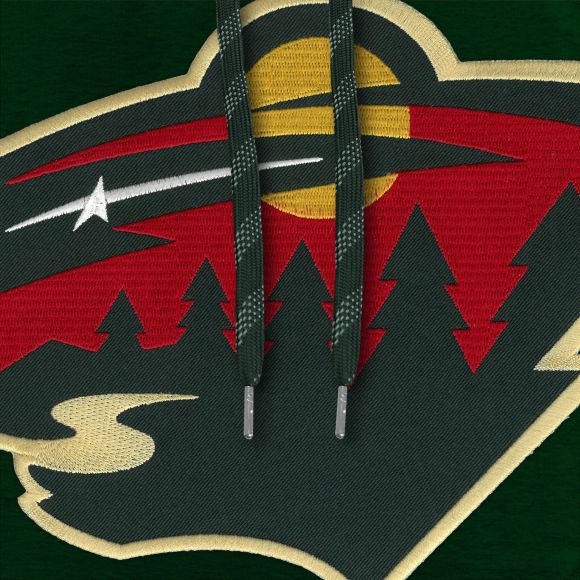 Minnesota Wild NHL Bulletin Men Forest Green Express Twill Logo Hoodie product image 2, provided for visual reference and