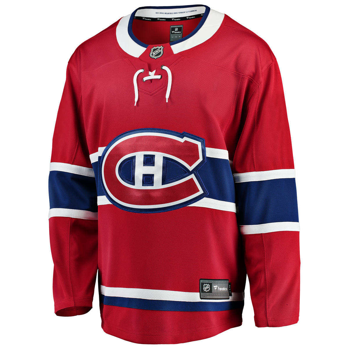 Montreal Canadiens NHL Fanatics Branded Men Red Breakaway Jersey product image 1, provided for visual reference and product