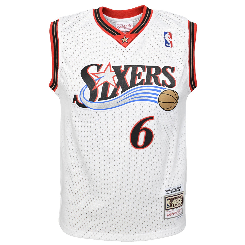 Philadelphia 76ers Allen Iverson Mitchell & Ness White 2002 product image 2