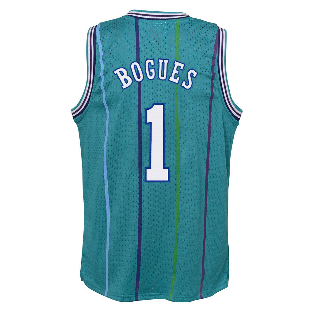 Charlotte Hornets Muggsy Bogues Mitchell & Ness Teal product image 3