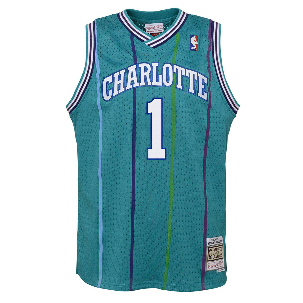 Charlotte Hornets Muggsy Bogues Mitchell & Ness Teal product image 2