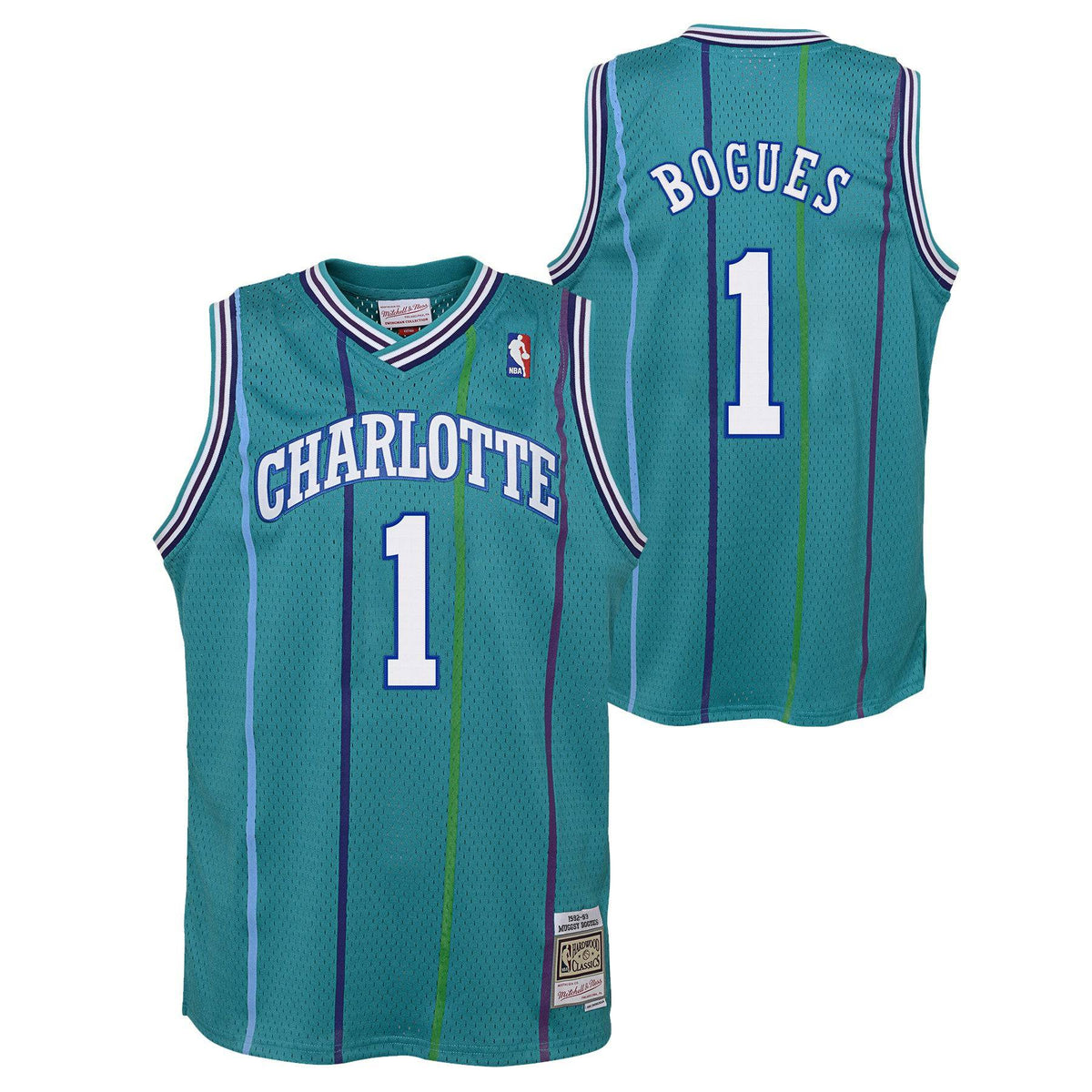 Charlotte Hornets Muggsy Bogues Mitchell & Ness Teal product image 1