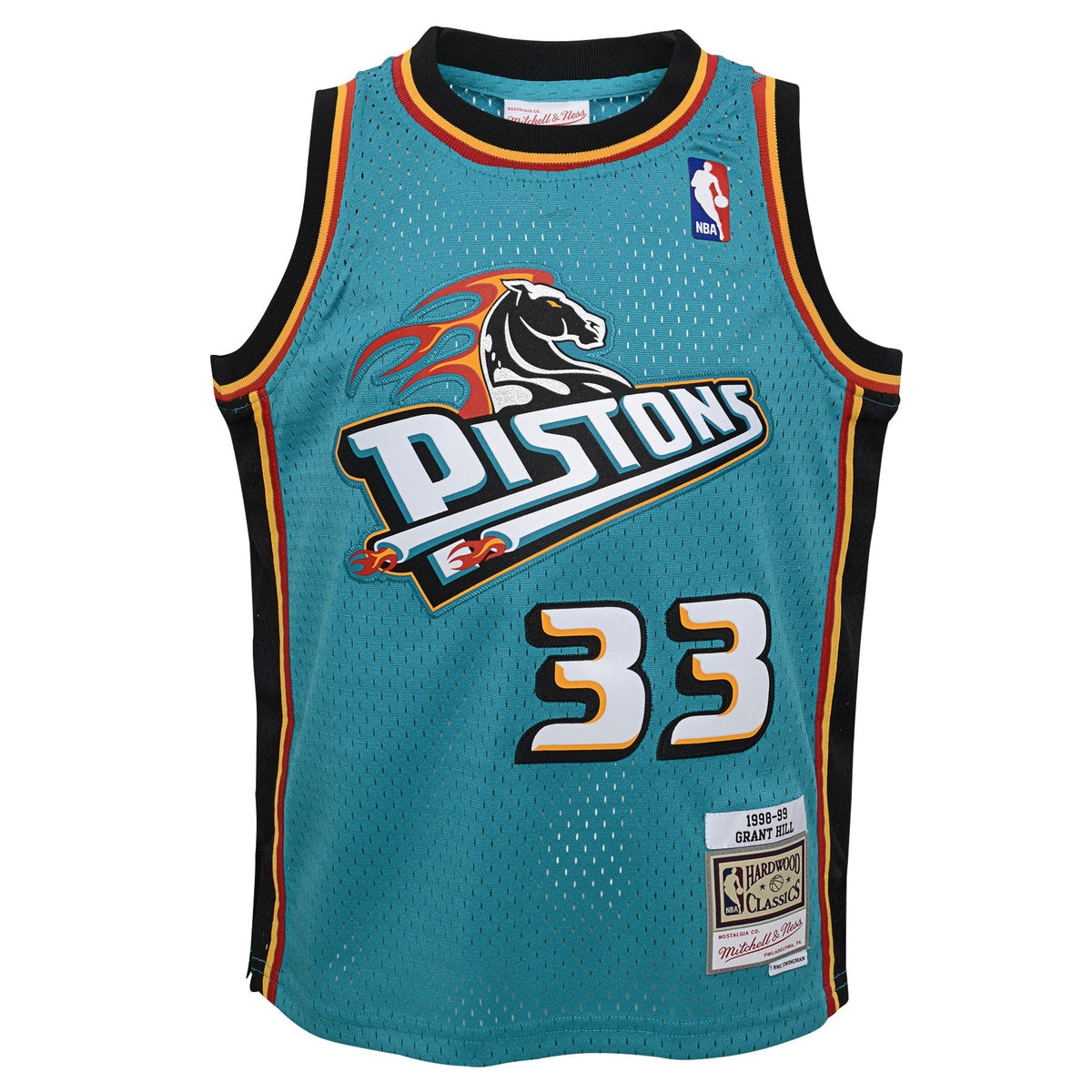 Detroit Pistons Grant Hill Mitchell & Ness Teal 1998-99 product image 2