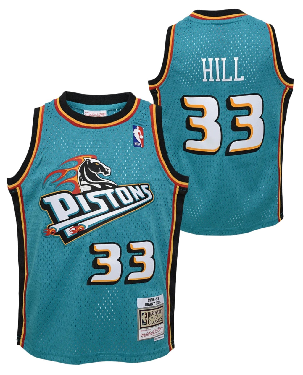 Detroit Pistons Grant Hill Mitchell & Ness Teal 1998-99 product image 1