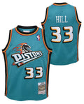 Detroit Pistons Grant Hill Mitchell & Ness Teal 1998-99 product image 1