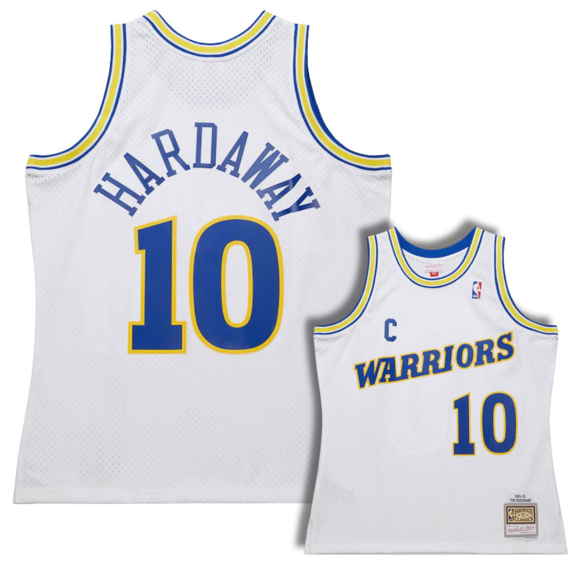 Golden State Warriors Tim Hardaway White 1990/91 Hardwood product image 1