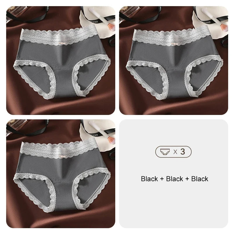 3PCS Flowers Underwear Women Sexy Underware Woman Briefs product image 9