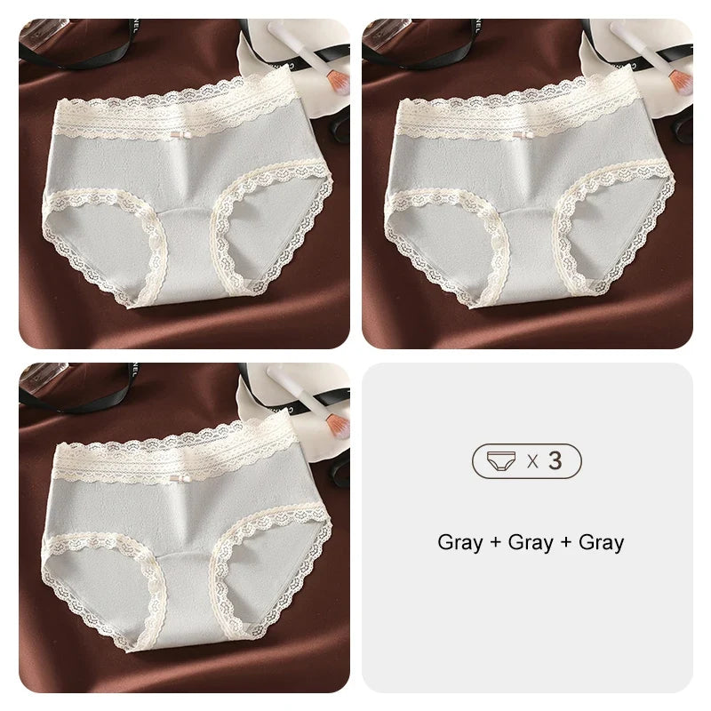 3PCS Flowers Underwear Women Sexy Underware Woman Briefs product image 6