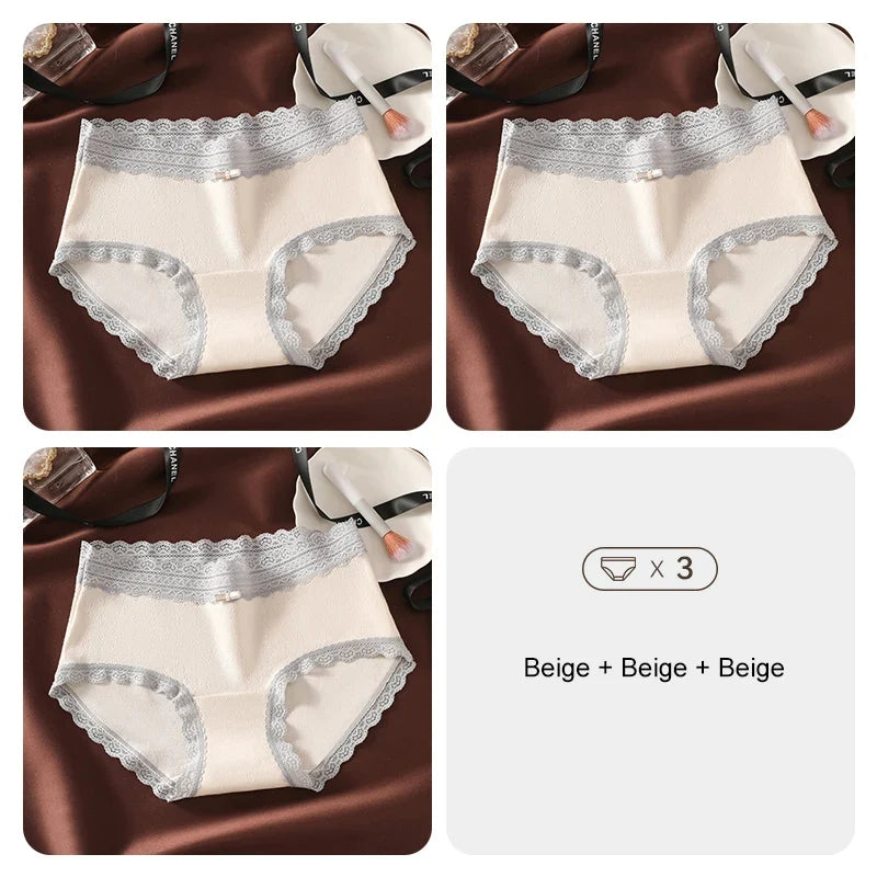 3PCS Flowers Underwear Women Sexy Underware Woman Briefs product image 5