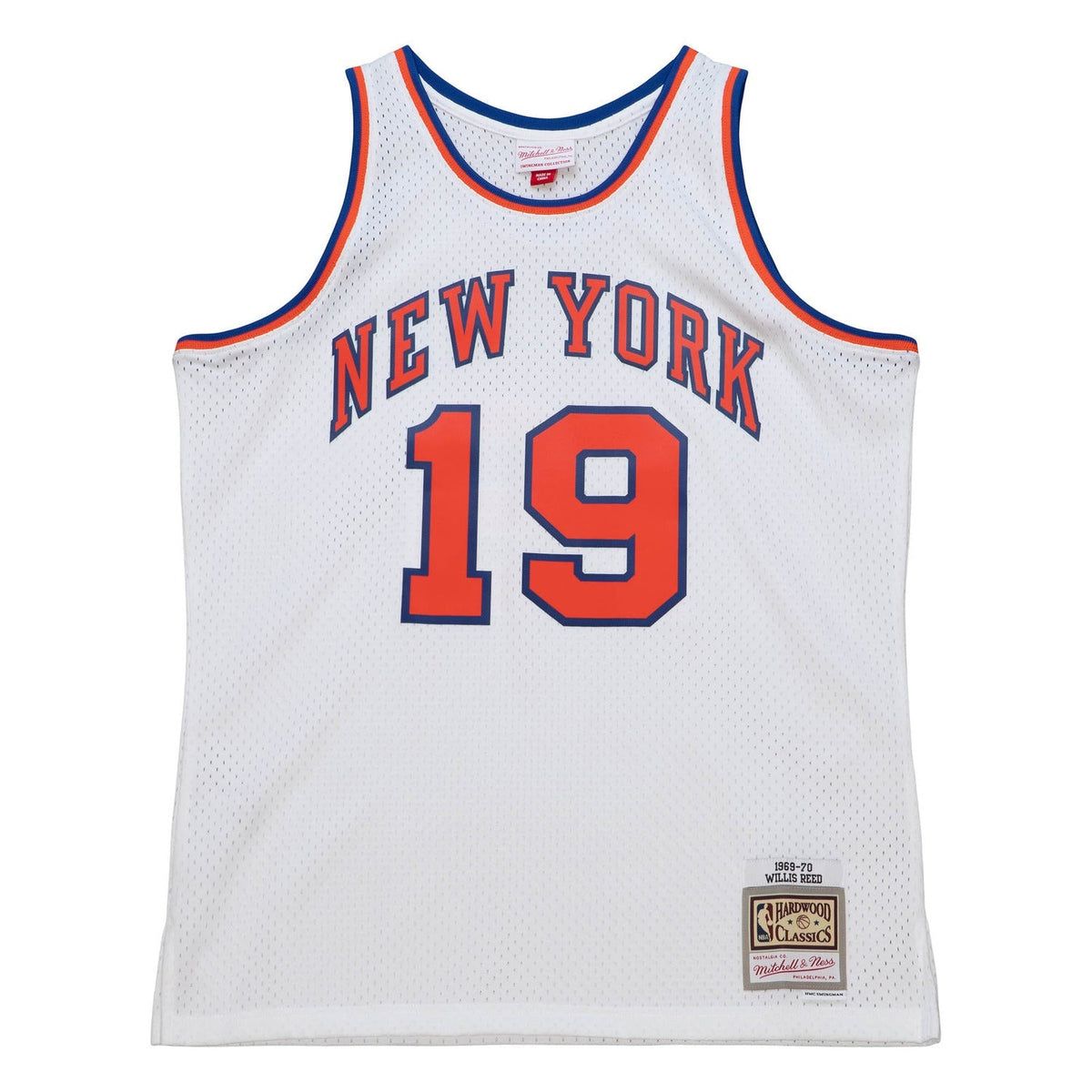 Willis Reed Mitchell & Ness 1969 White Swingman Jersey product image 2