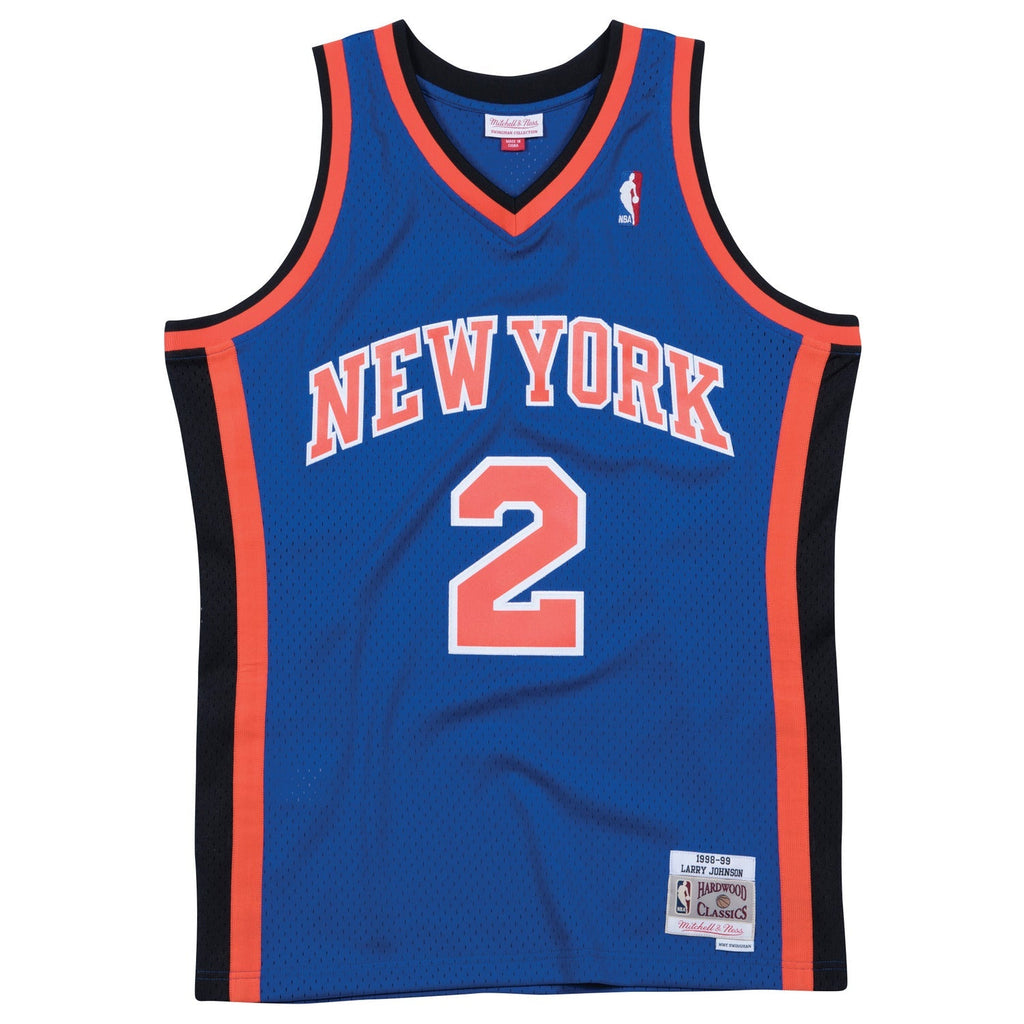 Mitchell & Ness Knicks 1998 Larry Johnson Road Jersey product image 2