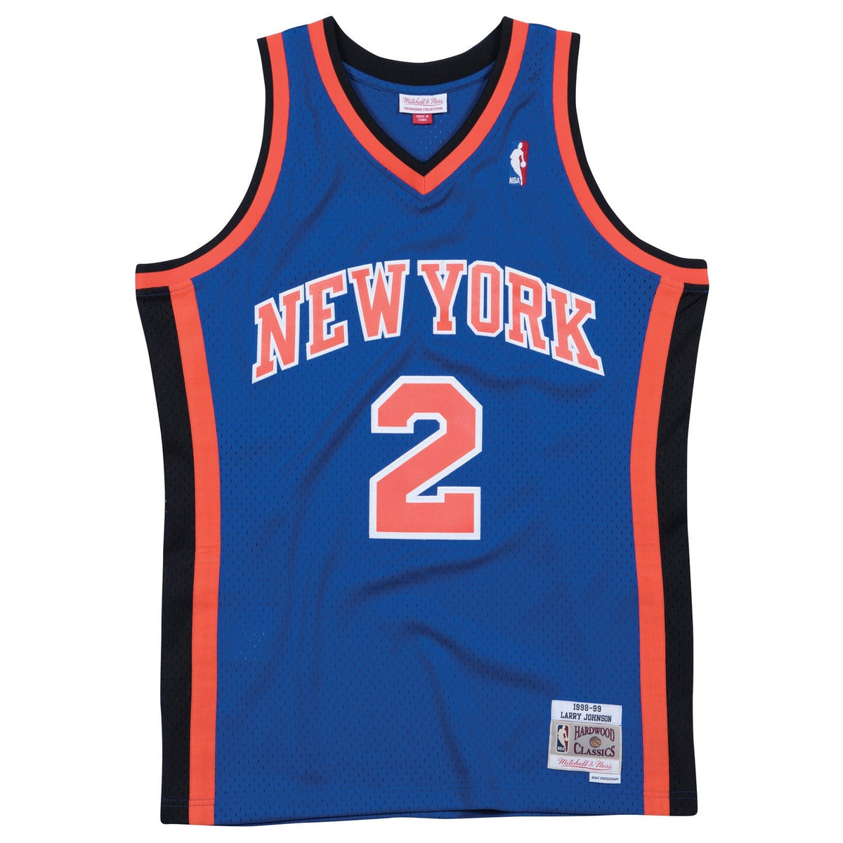 Mitchell & Ness Knicks 1998 Larry Johnson Road Jersey product image 2