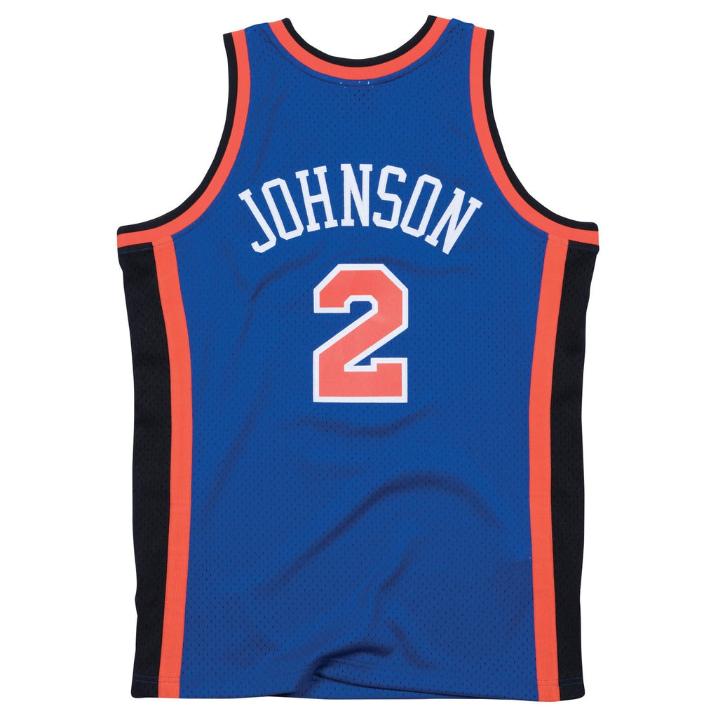 Mitchell & Ness Knicks 1998 Larry Johnson Road Jersey product image 1