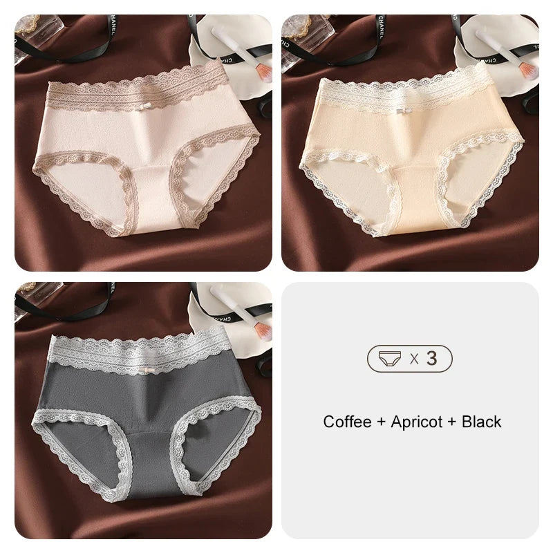 3PCS Flowers Underwear Women Sexy Underware Woman Briefs product image 8
