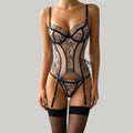 Willowy Women's Lingerie Sets Elegant Miss Corset Thong 2PC product image 1