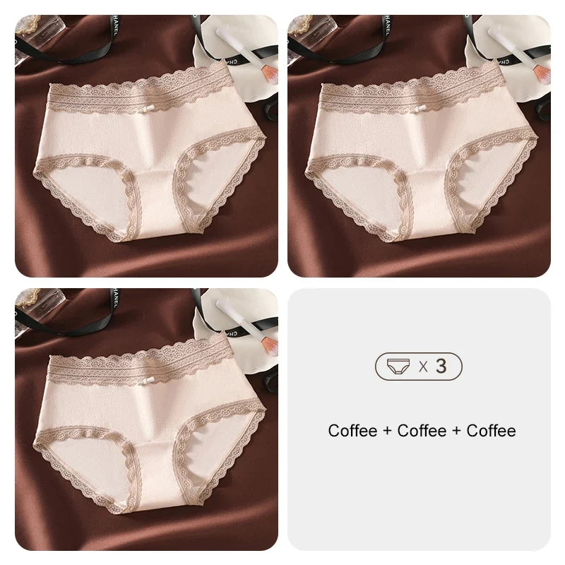 3PCS Flowers Underwear Women Sexy Underware Woman Briefs product image 7