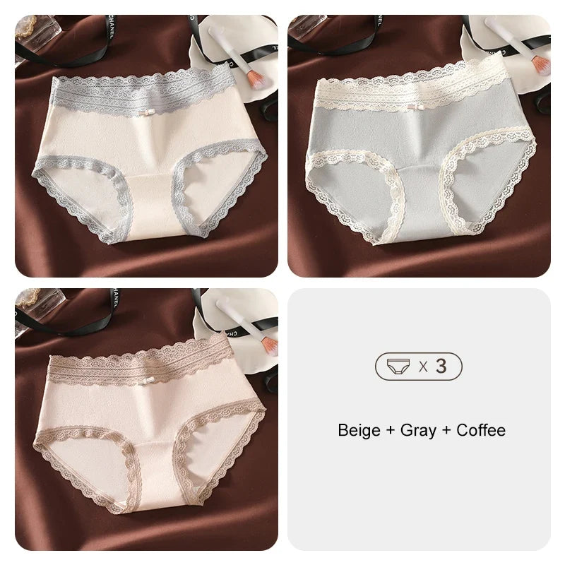 3PCS Flowers Underwear Women Sexy Underware Woman Briefs product image 10