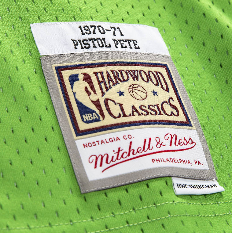 Men's Atlanta Hawks Green "Pistol" Pete Maravich Mitchell & product image 4