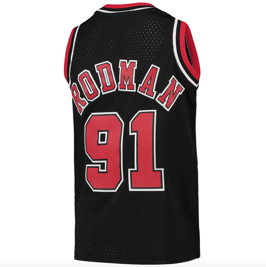 Chicago Bulls Dennis Rodman Mitchell & Ness Black 1997-98 product image 3